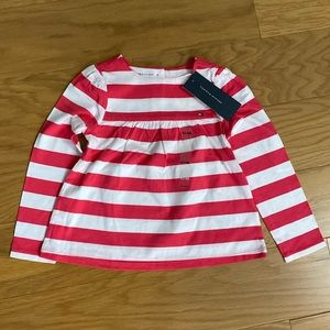 Tommy Hilfiger pink and white stripes top